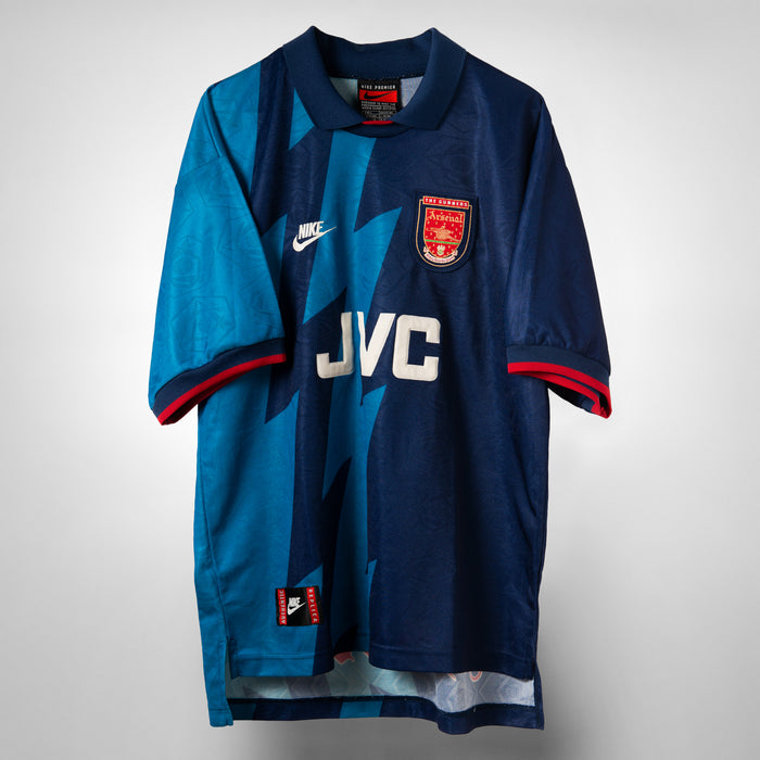 1995-1996 Arsenal Nike Premier Away 'Lightning' Shirt JVC