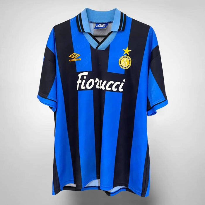 1994-1995 Inter Milan Umbro Home Shirt #10 Dennis Bergkamp - Marketplace