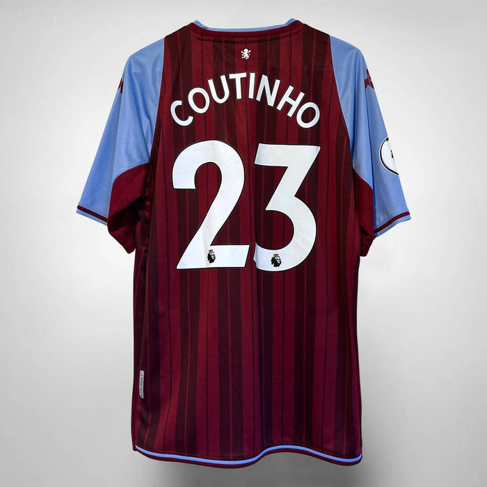 2021-2022 Aston Villa Kappa Home Shirt #23 Coutinho - Marketplace