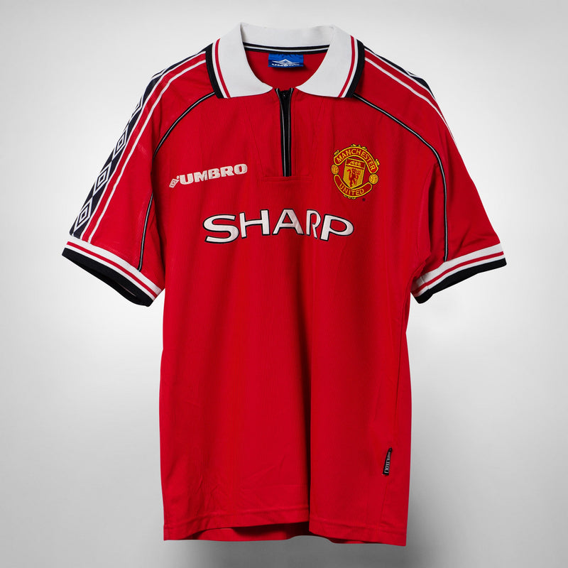 1998-1999 Manchester United Umbro Home Shirt #7 David Beckham - Marketplace
