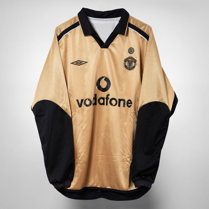 2001-2002 Manchester United Umbro Reversible Centenary Away Shirt