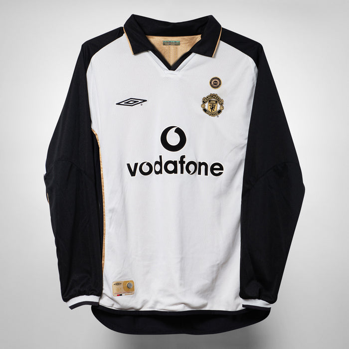 2001-2002 Manchester United Umbro Reversible Centenary Away Shirt