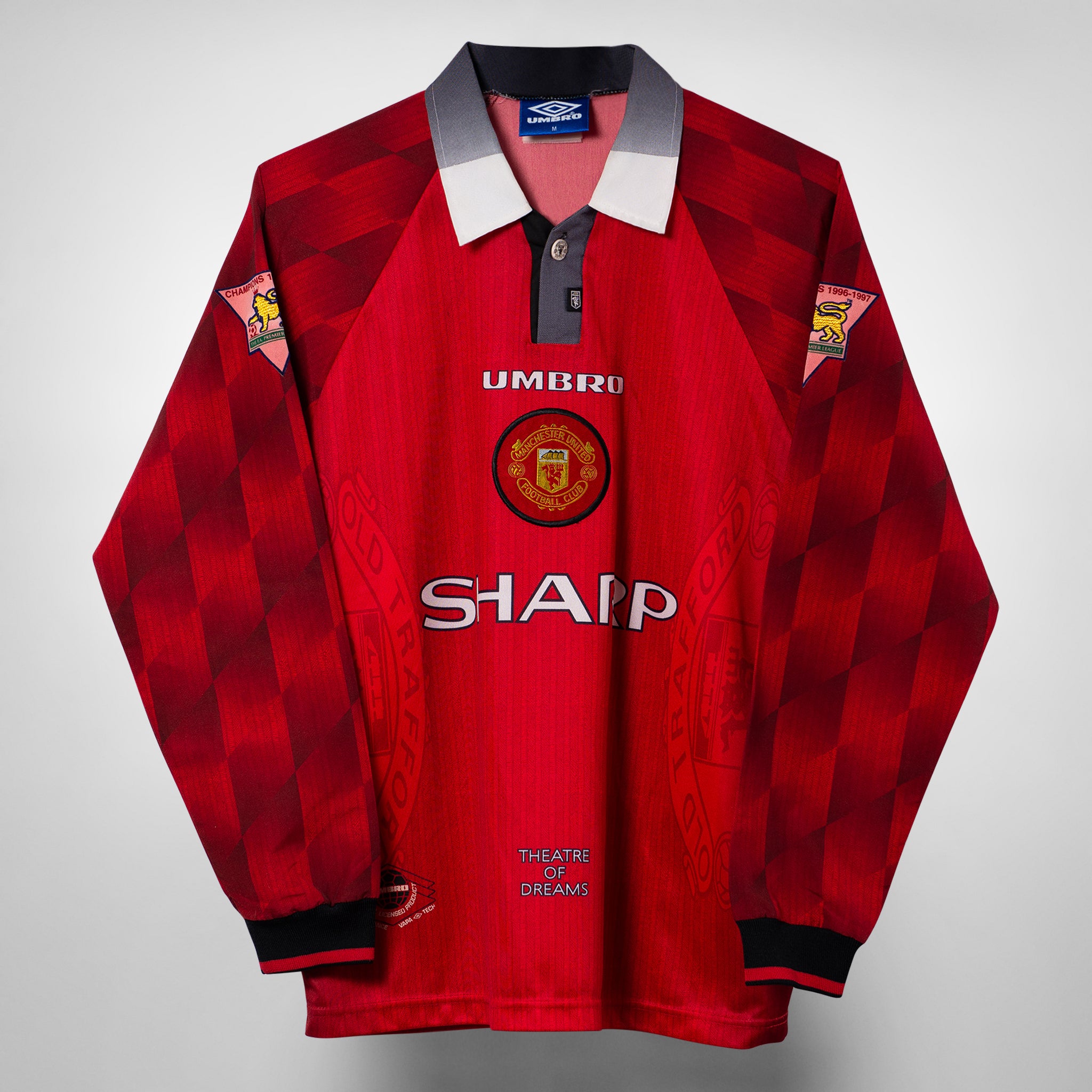 1996 1998 Manchester United Umbro Home Shirt Beckham 7 PFC Vintage