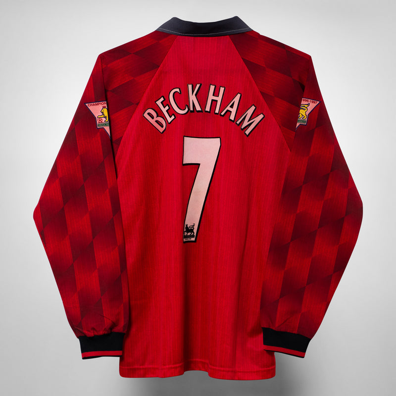 1996-1998 Manchester United Umbro Home Shirt Beckham 7