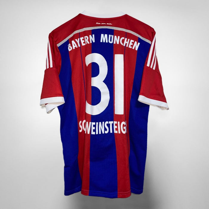 2014-2015 Bayern Munich Adidas Home Shirt #31 Bastian Schweinsteiger   - Marketplace