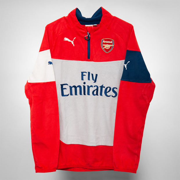 2014-2015 Arsenal Puma Quarter Zip Fleece Jacket