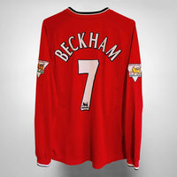 2000-2002 Manchester United Umbro Home Shirt #7 David Beckham - Marketplace