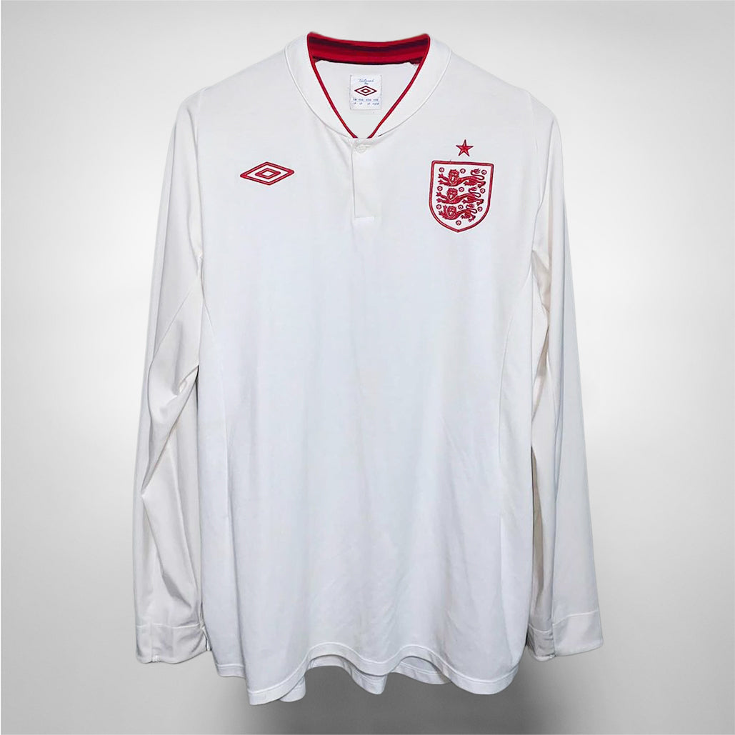 2012 England Umbro Long Sleeve Home Shirt - Marketplace