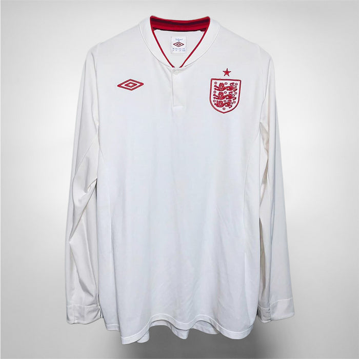 2012 England Umbro Long Sleeve Home Shirt - Marketplace
