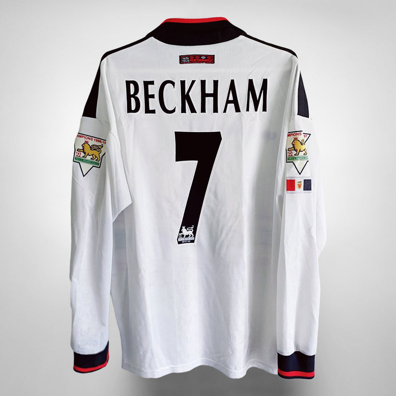 1997-1999 Manchester United Umbro Away Shirt #7 David Beckham - Marketplace