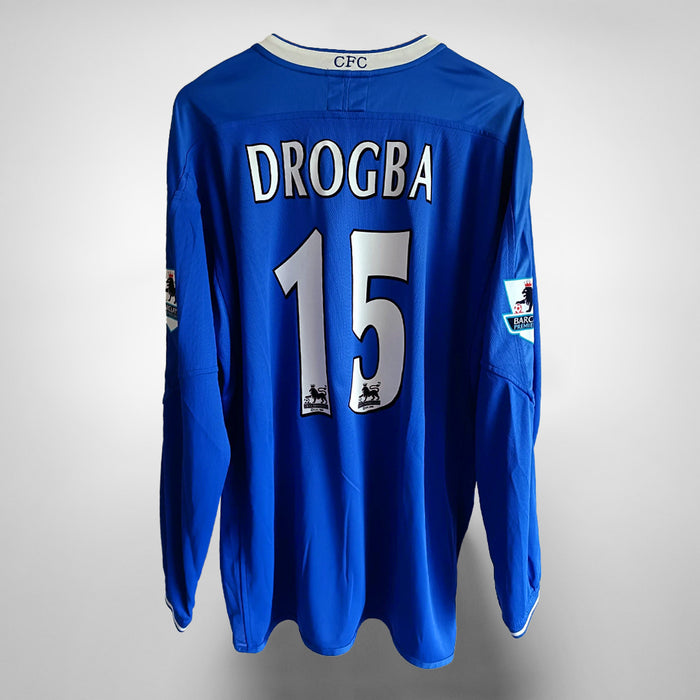 2003-2005 Chelsea Umbro Long Sleeve Home Shirt #15 Didier Drogba - Marketplace