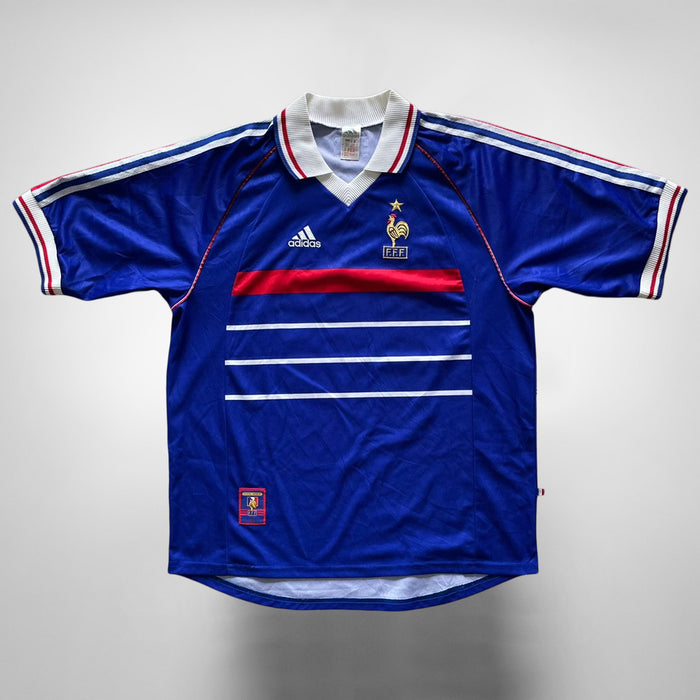 1998 France Adidas Home Shirt #10 Zinedine Zidane World Cup Star- Marketplace