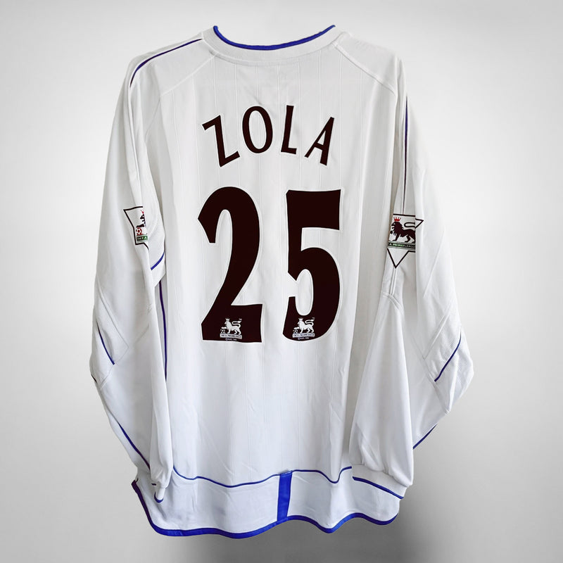 2001-2003 Chelsea Umbro Long Sleeve Away Shirt #25 Gianfranco Zola - Marketplace