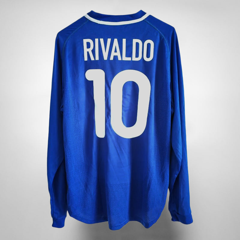 2000-2001 Brazil Nike Player-Issue Away Shirt #10 Rivaldo - Marketplace