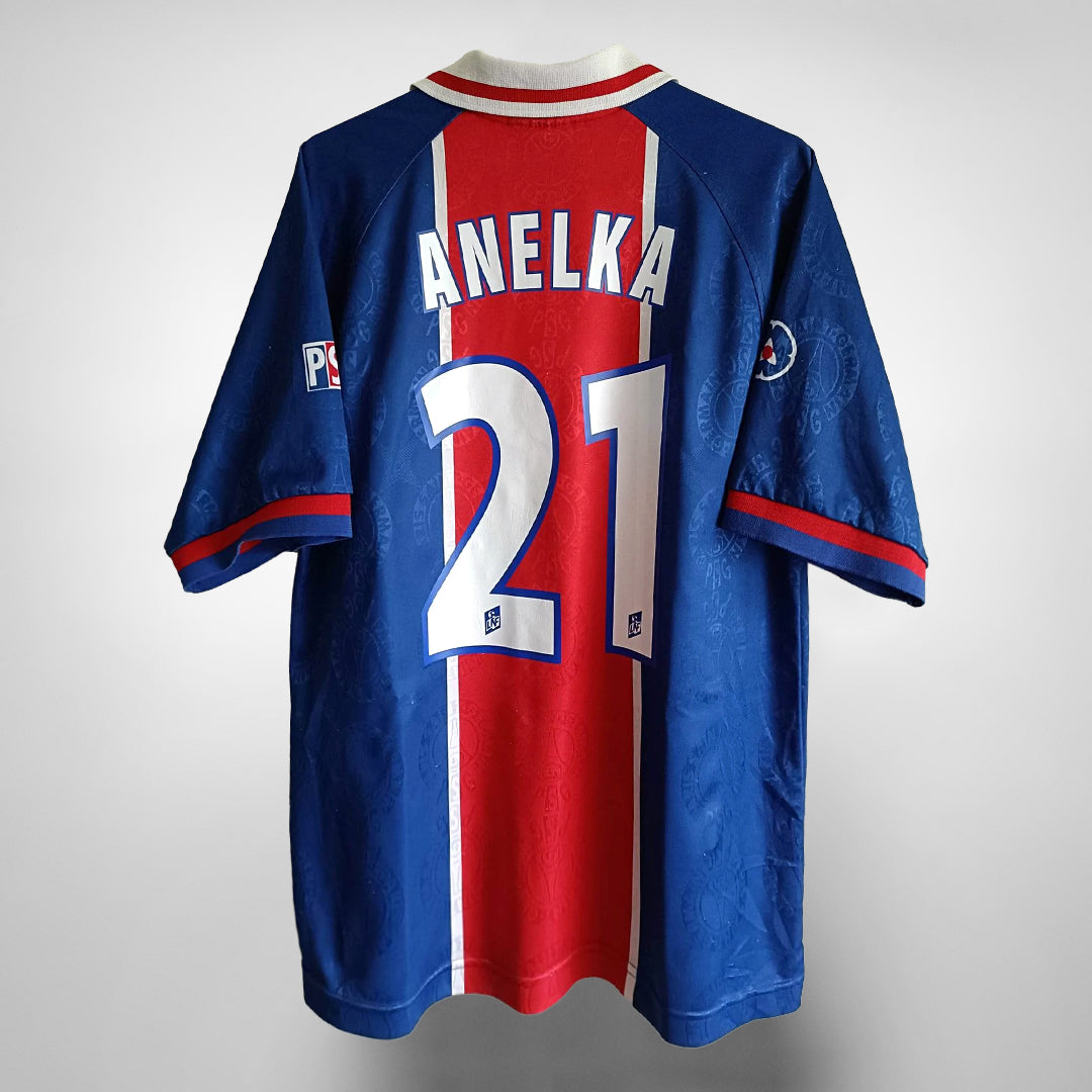 1996-1997 PSG Paris Saint Germain Nike Home Shirt #21 Nicolas Anelka - Marketplace