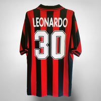 1997-1998 AC Milan Lotto Home Shirt #30 Leonardo - Marketplace