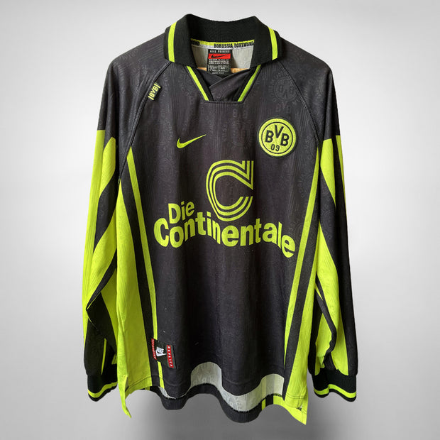 1996-1997 Borussia Dortmund Nike Long Sleeve Away Shirt - Marketplace