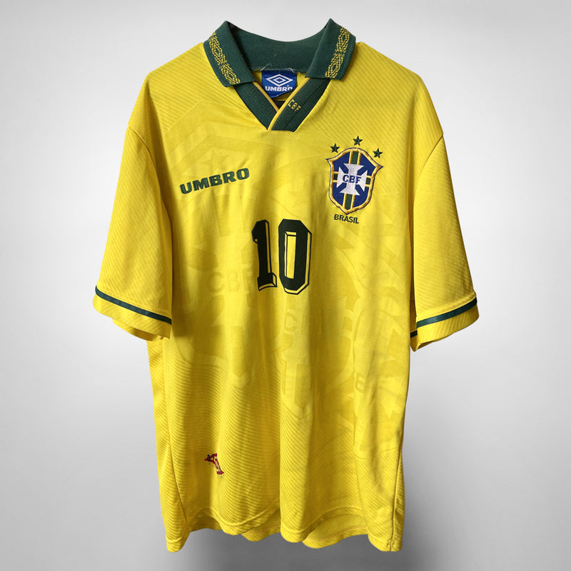 1994-1995 Brazil Umbro Home Shirt #10 Juninho Paulista - Marketplace
