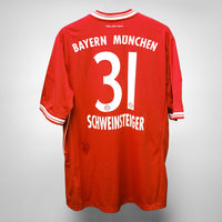 2013-2014 Bayern Munich Adidas Home Shirt #31 Schweinsteiger - Marketplace