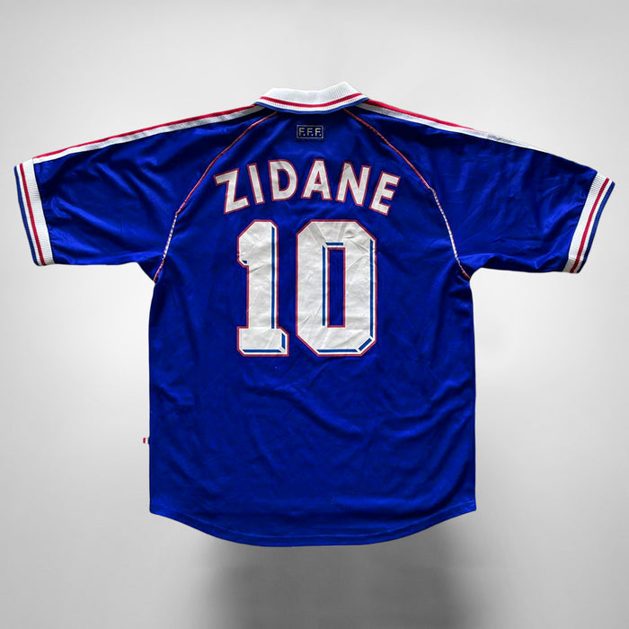 1998 France Adidas Home Shirt #10 Zinedine Zidane World Cup Star- Marketplace