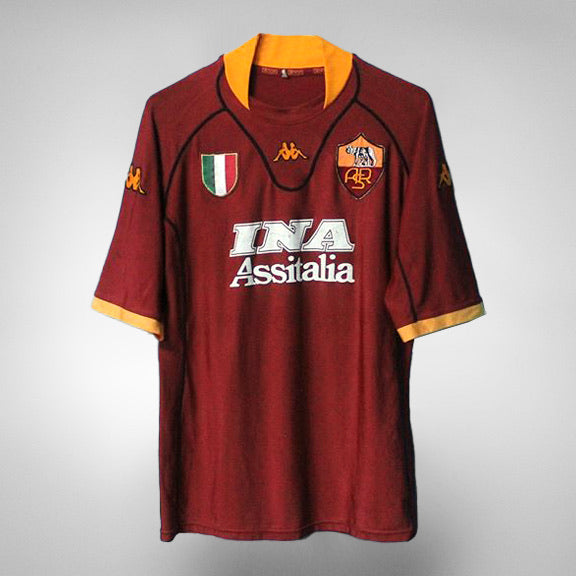 2001-2002 AS Roma Home Shirt