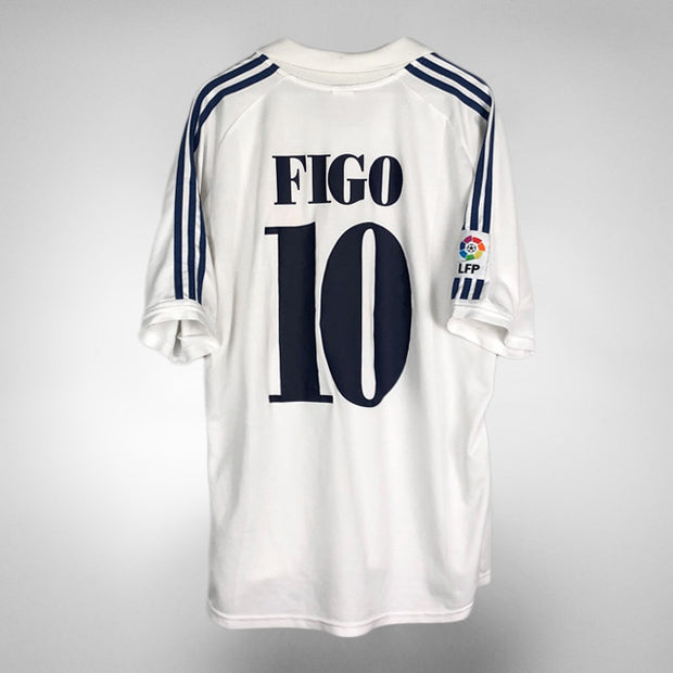 2001-2002 Real Madrid Adidas Home Shirt Figo 10 - Marketplace