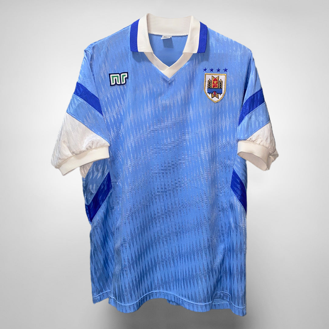 1995 1997 Uruguay Ennerre Home Shirt Player Spec