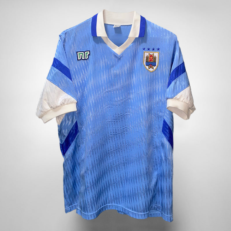 1995-1997 Uruguay Ennerre Home Shirt - Player Spec
