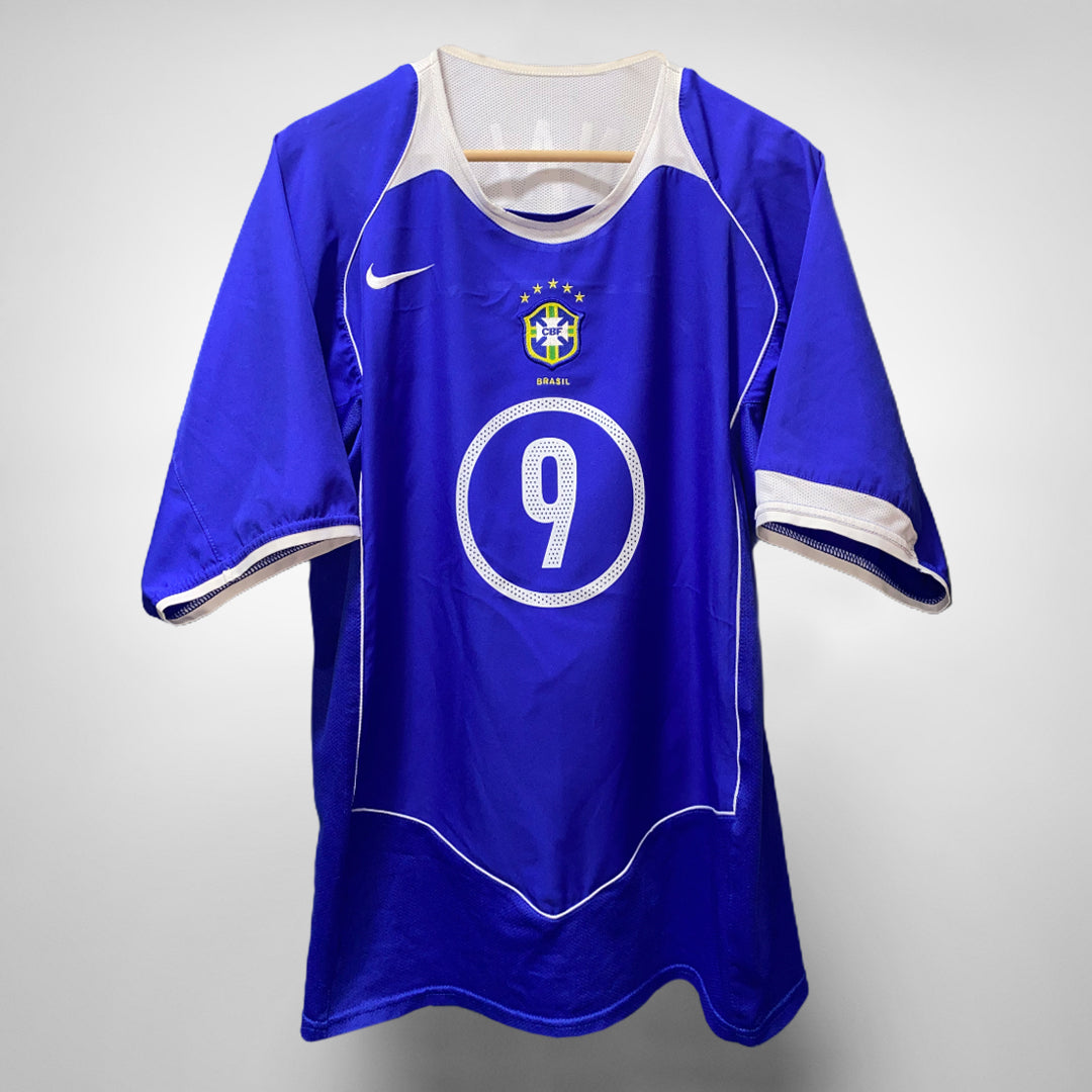 2004-2005 Brazil Nike Away Shirt #9 Ronaldo - Marketplace