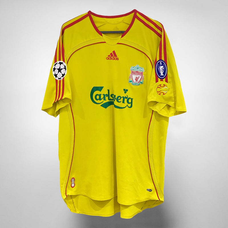 2006-2007 Liverpool Adidas Away Shirt #23 Jamie Carragher Champions League Patch  - Marketplace