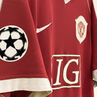 2006-2007 Manchester United Nike Home Shirt #18 Paul Scholes Champions League Patch  - Marketplace