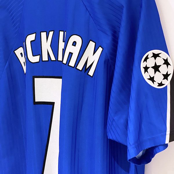 1996-1997 Manchester United Umbro Third Shrit #7 David Beckham Champions League Patch - Marketplace  - Marketplace