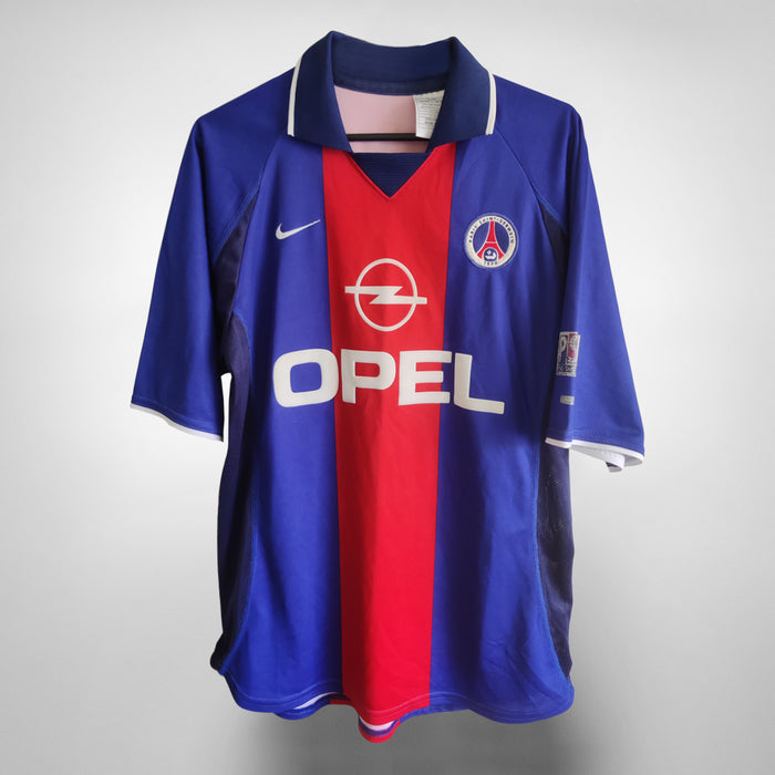 2000-2001 PSG Paris Saint Germain Nike Home Shirt #9 Nicolas Anelka - Marketplace
