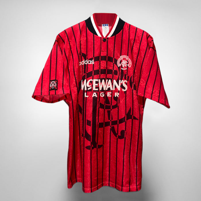 1994-1995 Glasgow Rangers Adidas Away Shirt #11 Brian Laudrup  - Marketplace