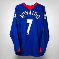 2005-2006 Manchester United Nike Long Sleeve Away Shirt #7 Cristiano Ronaldo  - Marketplace