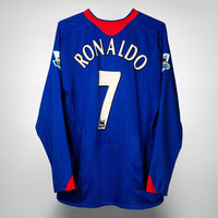 2005-2006 Manchester United Nike Long Sleeve Away Shirt #7 Cristiano Ronaldo - Marketplace