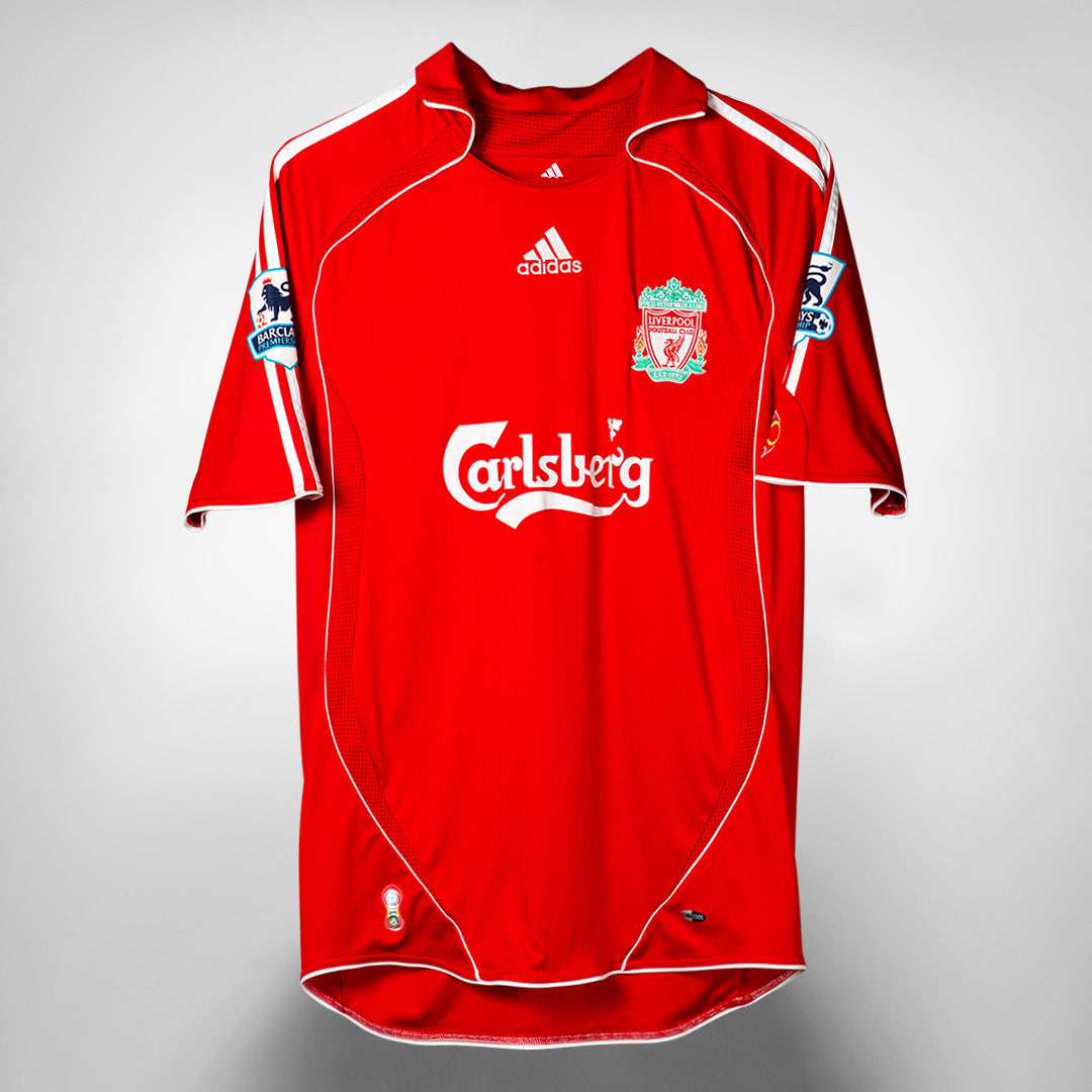 2006 2008 Liverpool Reebok Home Shirt 8 Steven Gerrard Classic