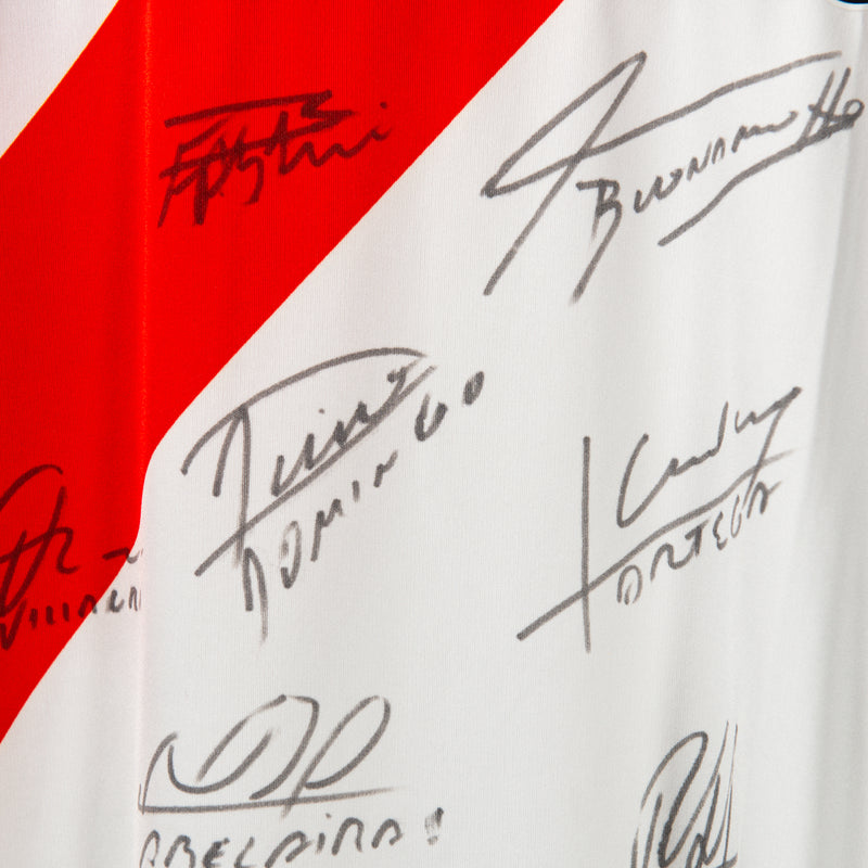 2006-2007 River Plate Adidas Home Shirt Signed Autograph by Players - Marketplace