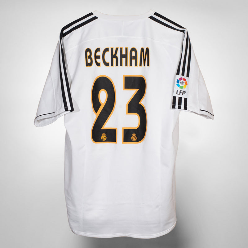 2003-2004 Real Madrid Adidas Home Shirt #23 David Beckham (Player Spec)