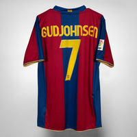 2007-2008 FC Barcelona Nike Home Shirt #7 Eiður Guðjohnsen