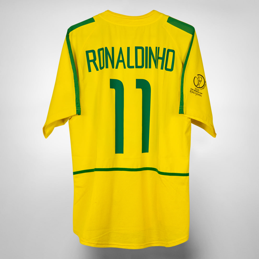 Ronaldinho brazil jersey 2002 deals
