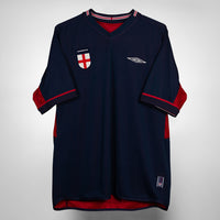 2002-2004 England Umbro Away Reversible Away Shirt