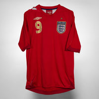2006-2008 England Umbro Away Shirt #9 Wayne Rooney