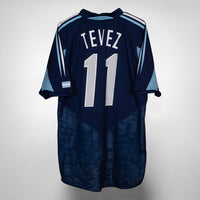 2004-2006 Argentina Adidas Home Shirt #11 Carlos Tevez