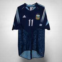 2004-2006 Argentina Adidas Home Shirt #11 Carlos Tevez