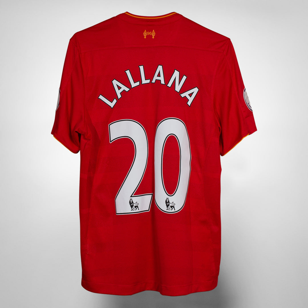 2016-2017 Liverpool New Balance Home Shirt #20 Adam Lallana