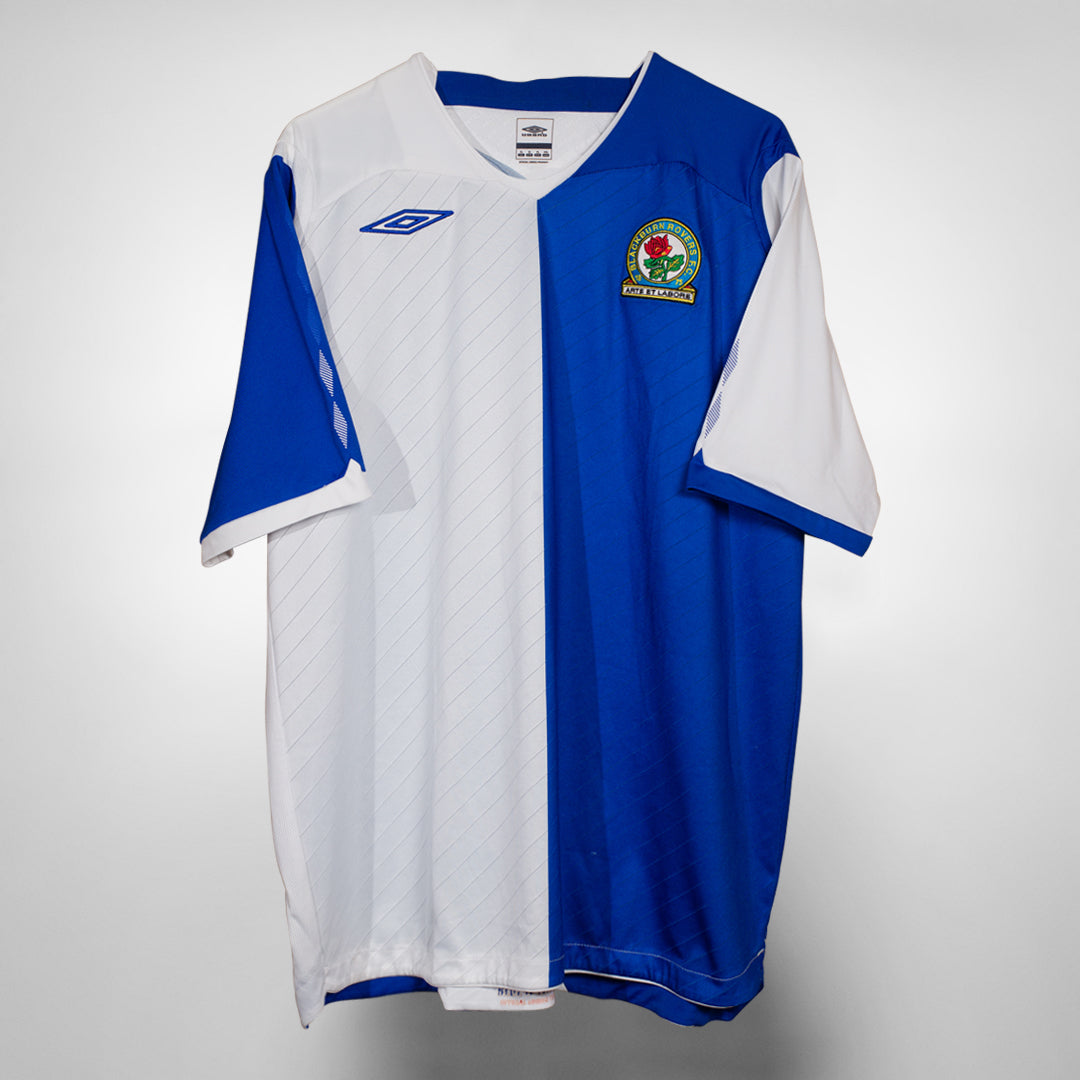 2008-2009 Blackburn Rovers Umbro Home Shirt