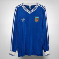 1990 Argentina Adidas Long Sleeve Away Shirt #10 Diego Maradona