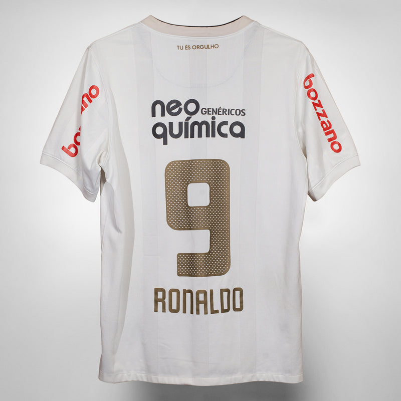 2010-2011 Corinthians Nike Home Shirt #9 Ronaldo