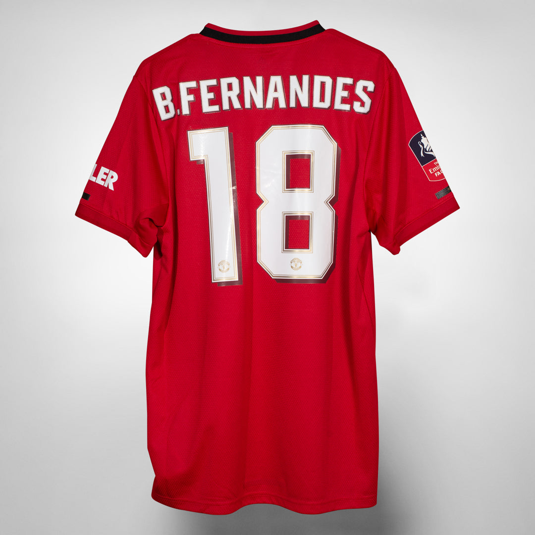 2019-2020 Manchester United Adidas Home Shirt #18 Bruno Fernandes  - Marketplace